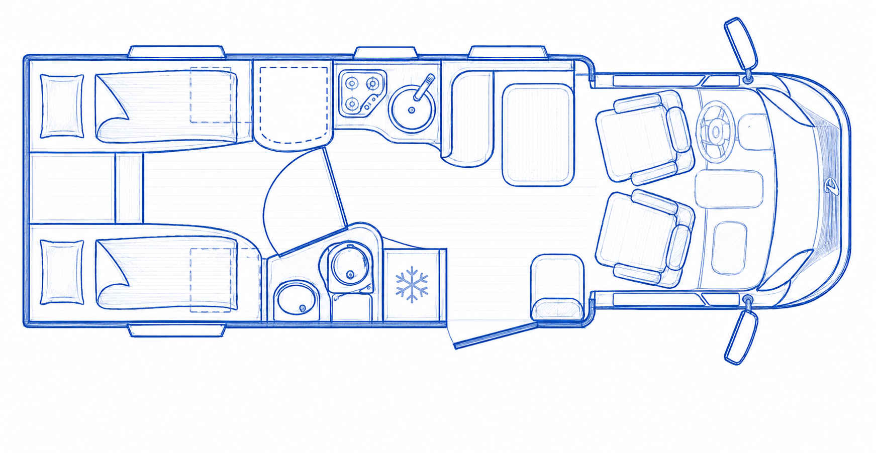 76091A Dethleffs Advantage T7051 Layout